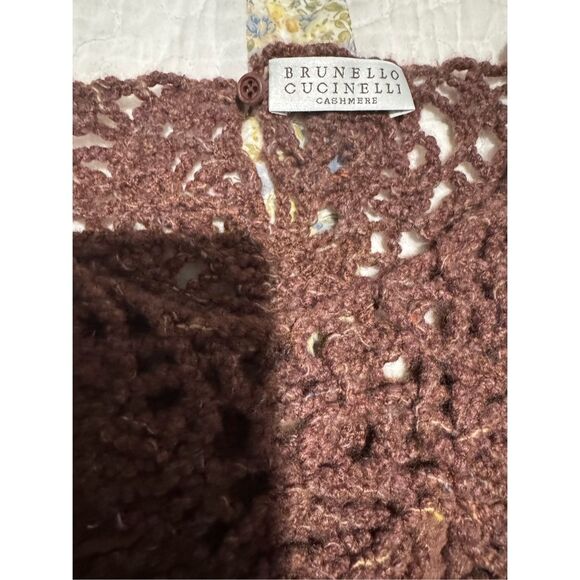 Brunello Cucinelli Cashmere knit top brown - Picture 4 of 15